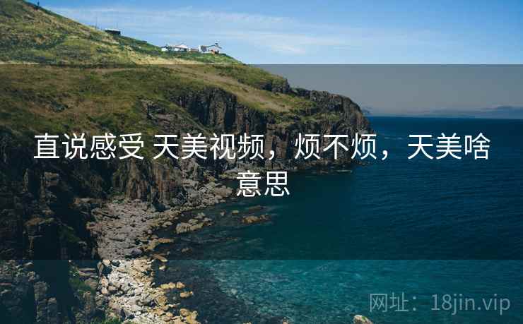 直说感受 天美视频,烦不烦,天美啥意思 第2张 直说感受 天美视频,烦不烦,天美啥意思 第2张